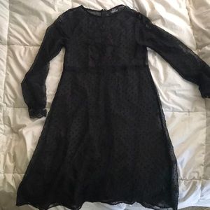 Valfre Black lace black dress